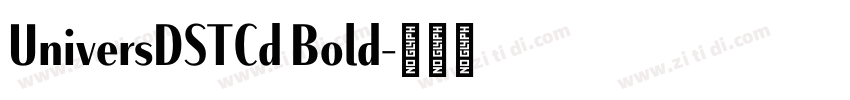 UniversDSTCd Bold字体转换